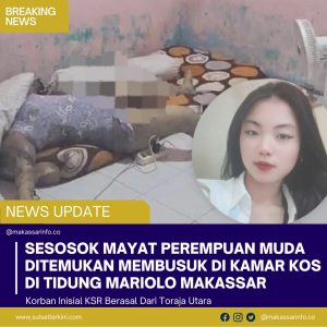 Bau Menyengat, Warga Temukan Mayat Perempuan Muda Membusuk Di Kamar Kos Tidung Mariolo